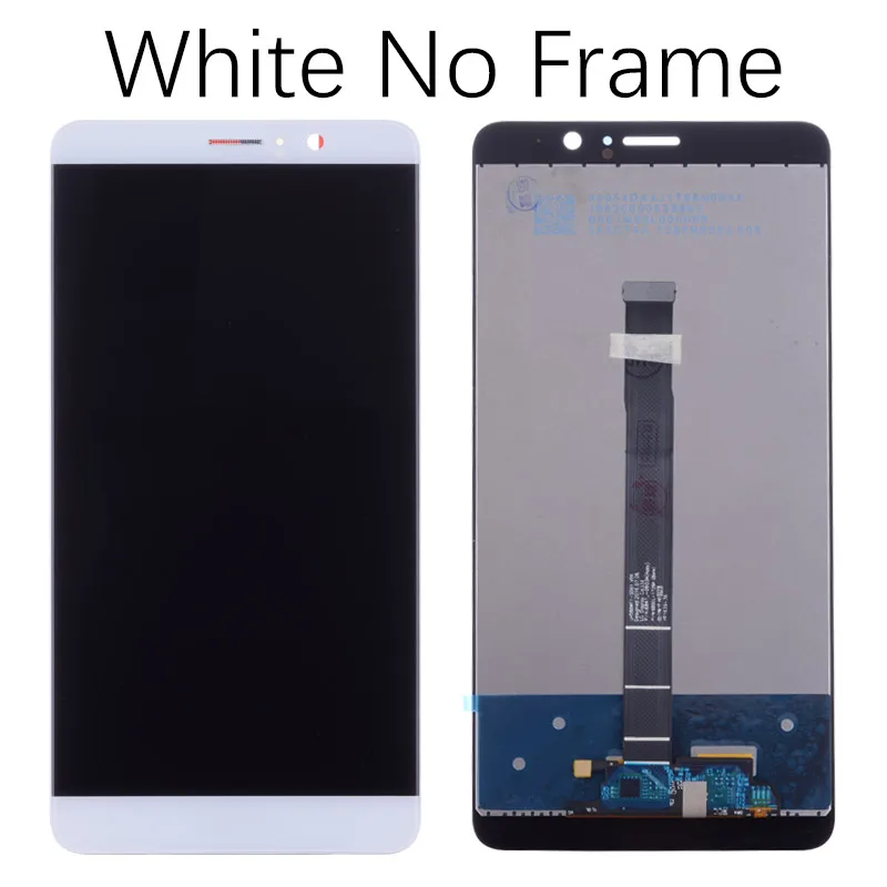No Frame White Дисплей для HUAWEI Mate 9 MHA-L29 LCD в сборе с тачскрином на рамке 5.9'' черный белый золото Mocha Gold - Цвет: No Frame White