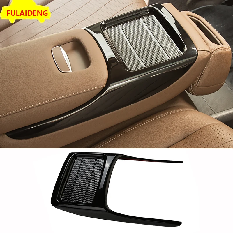 Для Benz E Class W213 E200l 300l 2016 2018 Черный ABS углеродное волокно внутренний задний