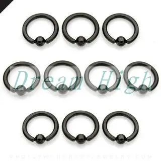 

Fashion BCR Eyebrow Lip Ring Earring Nose Ear Tragus Black 316L Surgical steel 100pcs/lot promotional gift