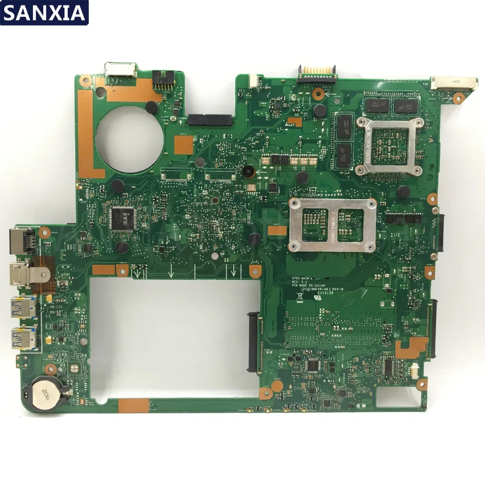 Kefu N76VM материнская плата для ноутбука ASUS N76VM N76VZ N76VJ N76V оригинальная материнская плата Тесты GT635M/GT630M