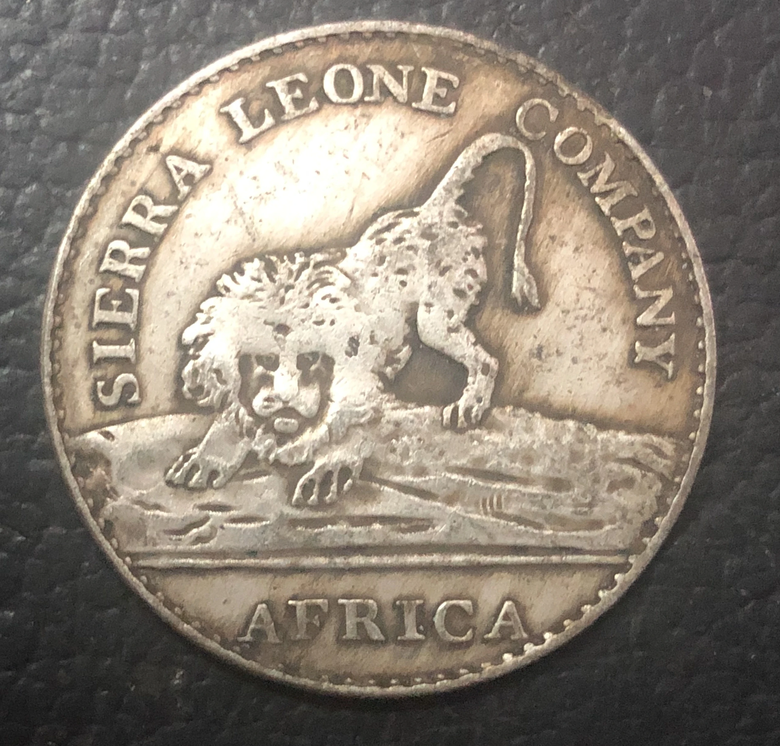1791 Sierra Leone 50 Cents Company Серебряная монета 31 мм | Дом и сад