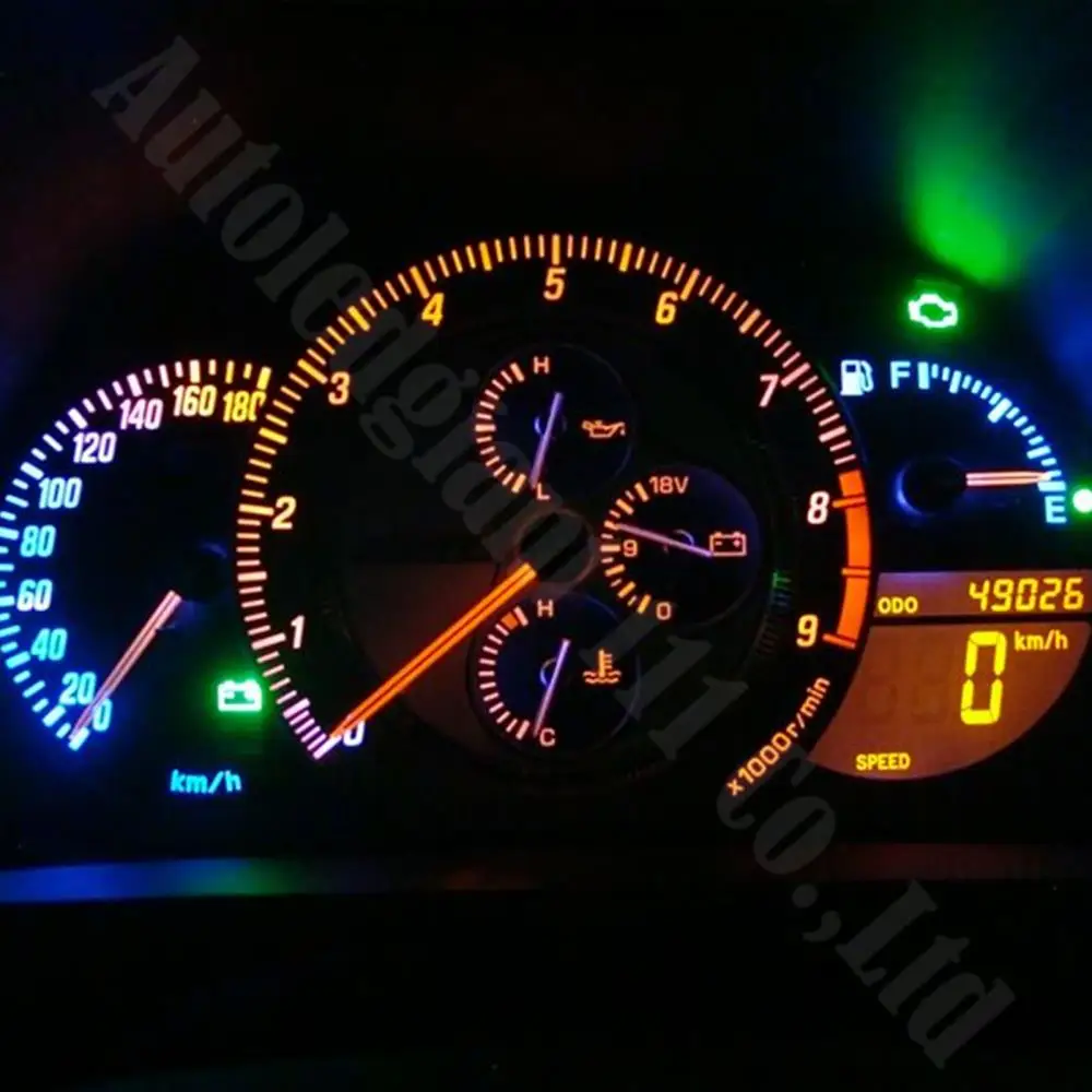 WLJH T10 Led W5W 12V авто лампа с поворотным замком светодиодная приборная панель лампа приборной панели для Volvo S60 S70 S90 V70 V90 C70 10 шт
