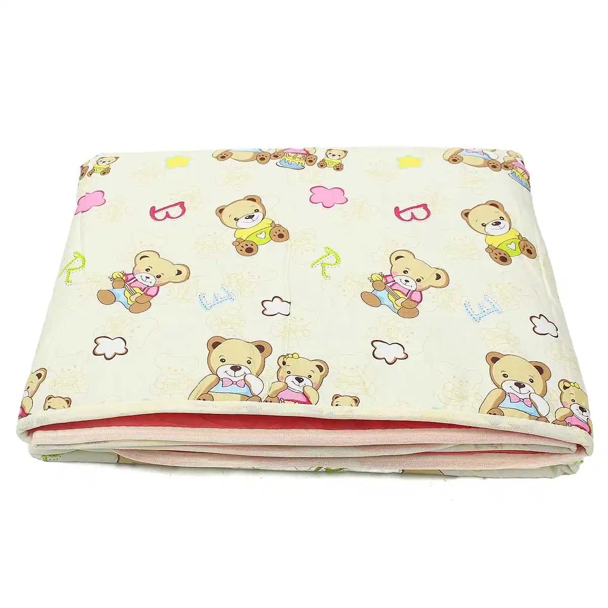 Beige Bear 80x120 см детские подгузники для взрослых пеленки мочи коврик Детская Водонепроницаемая кровать-подушка матрас 10 видов хлопок+ полиэстер Домашний текстиль - Цвет: Beige Bear