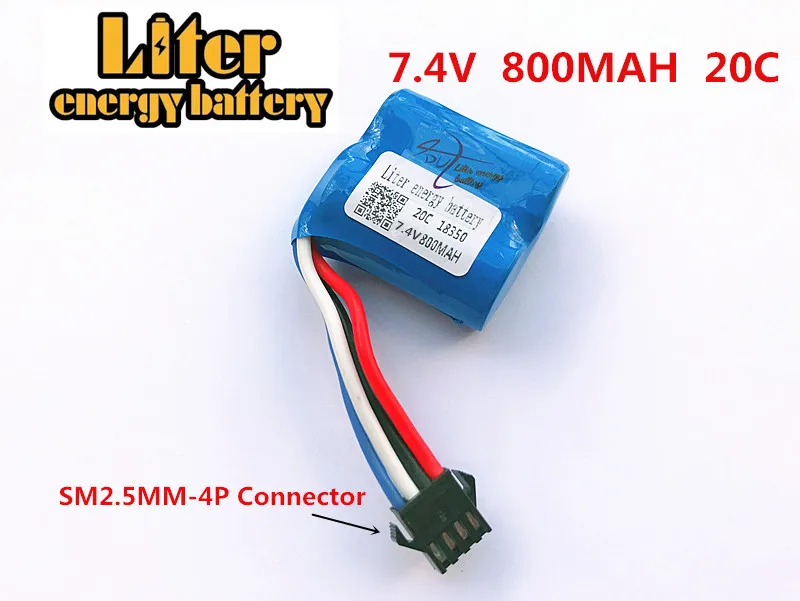 18350 мАч 800 20c Lipo батарея для UDI001 UDI 001 RC лодка Подлинная импульс цилиндриВ ческой 7 4 В