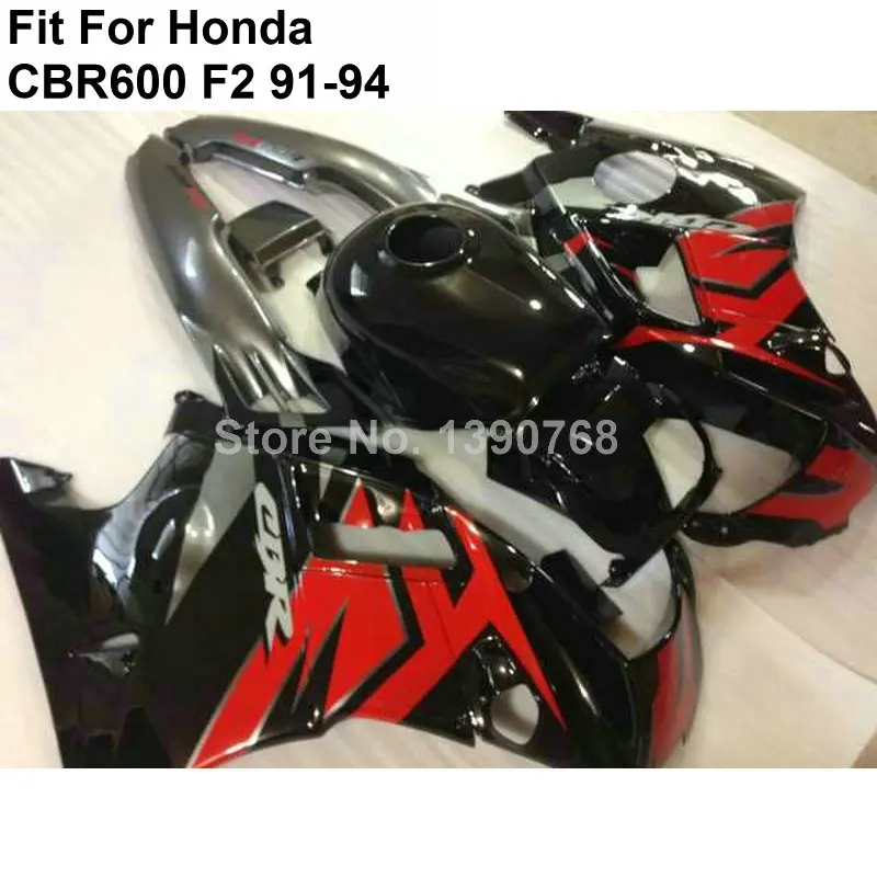 Лидер продаж Обтекатели для Honda CBR600 F2 91 92 93 94 обтекатель комплект Черный Красный