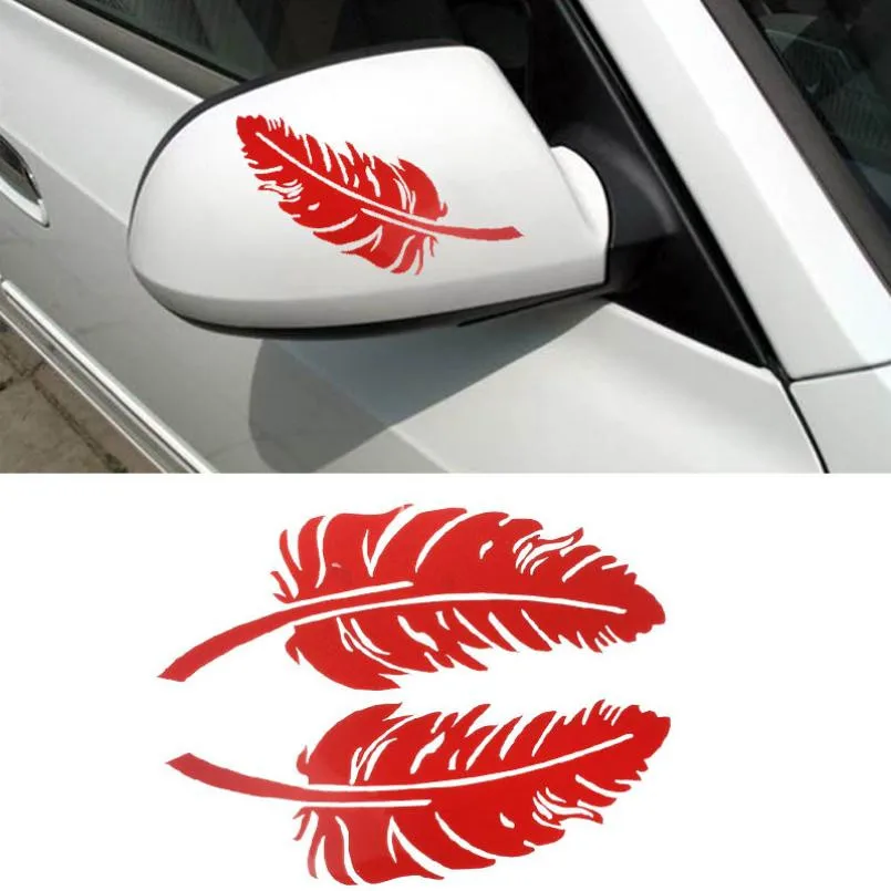 New Feather Design 3D Decoration Sticker For Car Side Mirror Rearview | Автомобили и мотоциклы