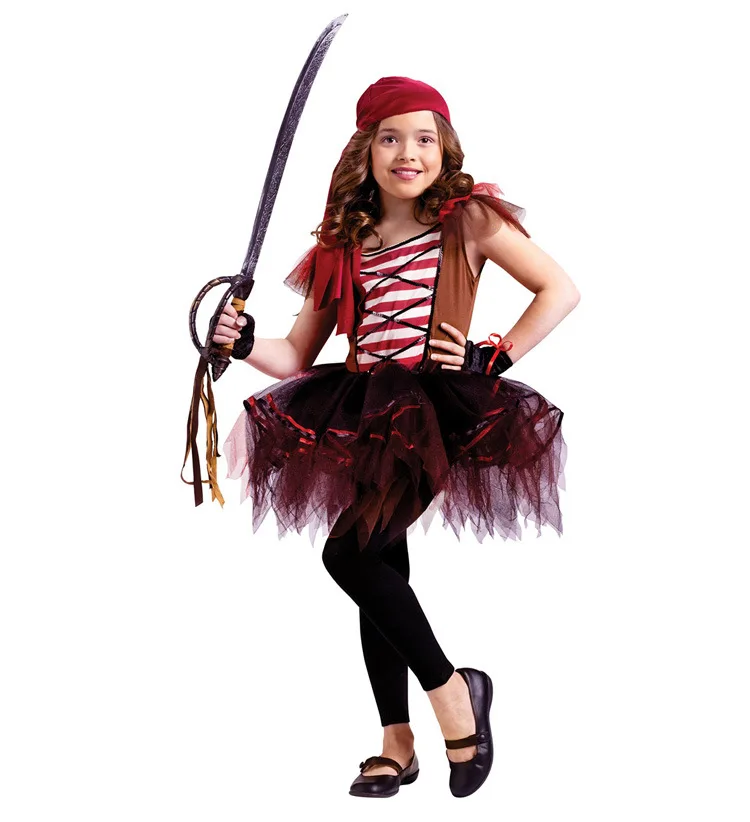 Карнавальное платье для латинских танцев пиратский карнавальный костюм детское