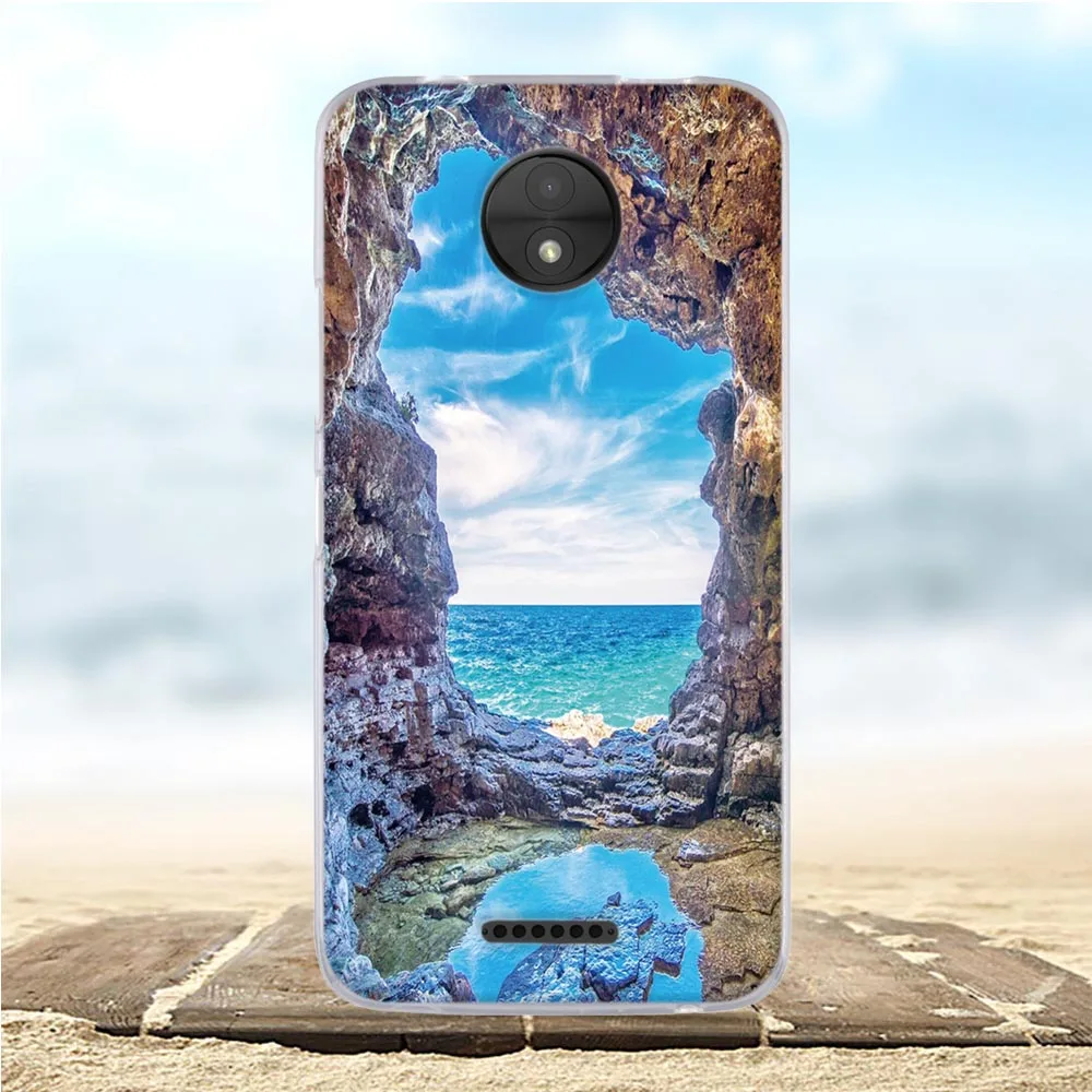 Для Motorola Moto C чехол Мягкий силиконовый чехол из ТПУ для Motorola Moto C XT1750 XT1754 чехол для телефона s 3D милый розовый Кот Funda сумки - Цвет: 23