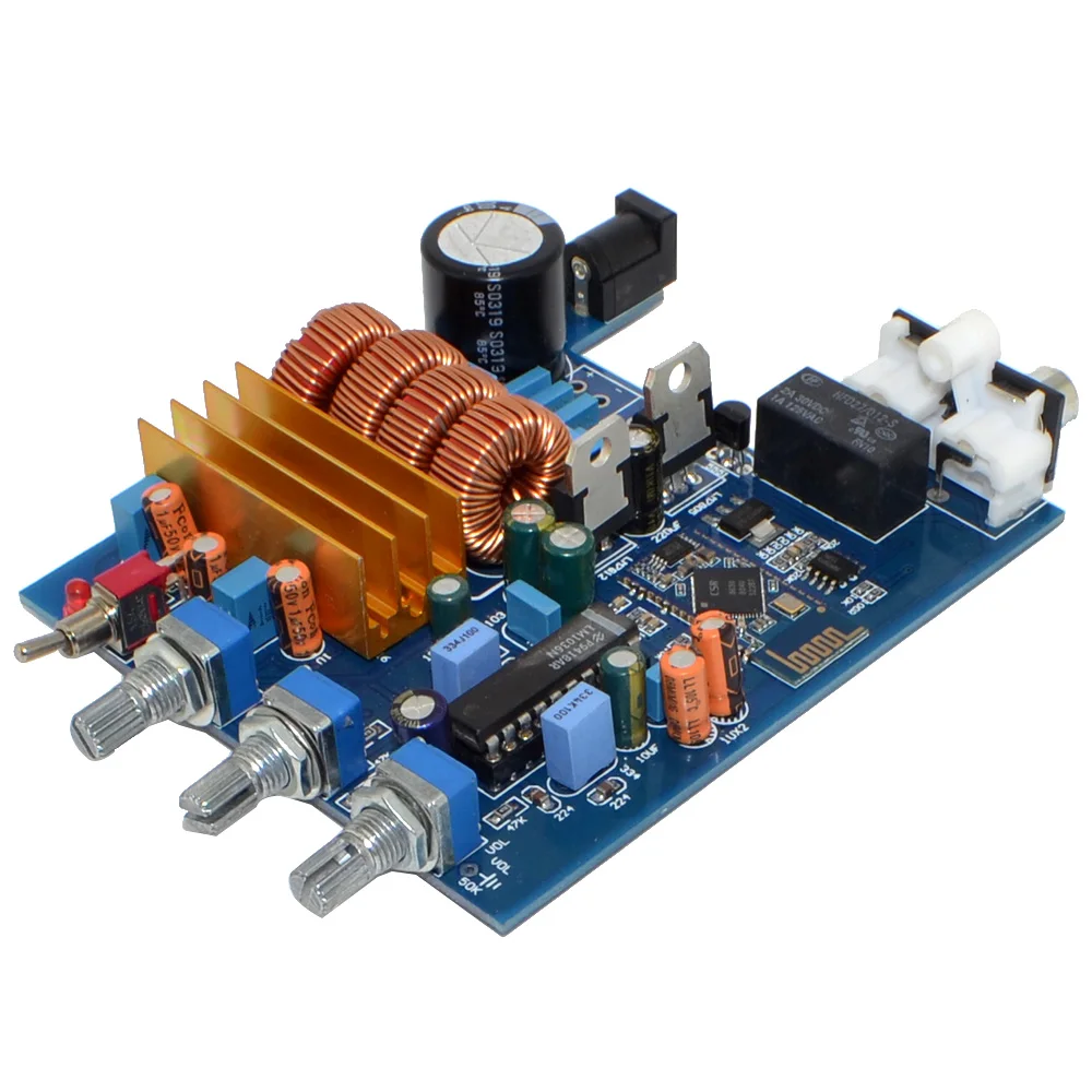 TPA3116 + LM1036 Bluetooth 2 0 Класс D канальная Плата усилителя 50 Вт с регулировкой высоких
