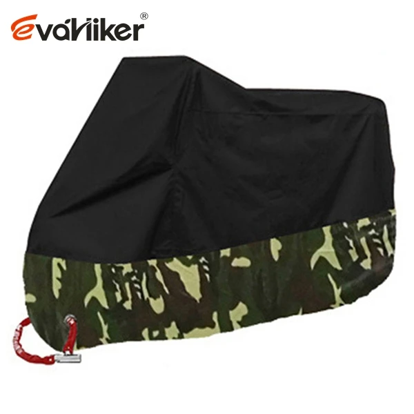 Camouflage 190D серебряные моторы, мотоциклетные Чехлы, пылезащитные, водонепроницаемые, для улицы, в помещении, от дождя, УФ-защита, пальто для велосипеда, скутера - Цвет: Camouflage