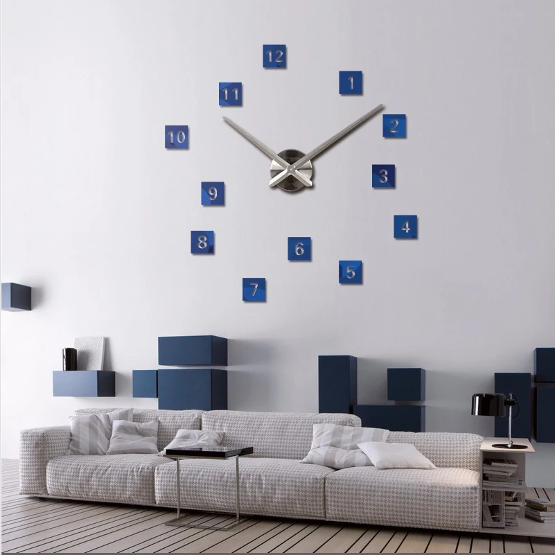Новые горячие продажи 3d большие настенные часы diy reloj de pared современный дизайн horloge