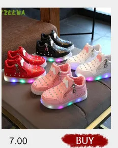 Chaussure lumineuse Enfant Милая обувь со светодиодной подсветкой Детские светящиеся кроссовки для девочек милый Chaussure Fille классный детский тренер