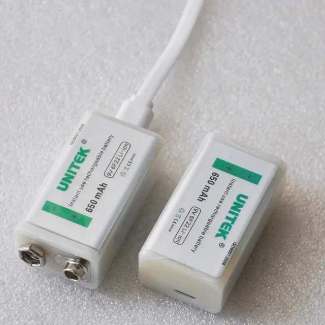 1-10 шт. 9 в USB перезаряжаемая литий-ионная батарея 650 мАч 6F22 сотовый для KTV Микрофон