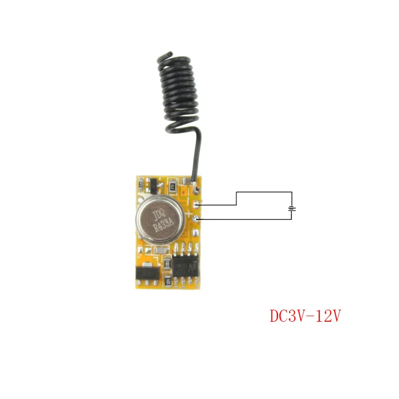 Micro Remote Control DC3V 12V RF беспроводной передатчик PCB 3V 3 6 V 7 4 5 5V 6V 9V Power on Transmit 315/433 RC TX 1CH|5v