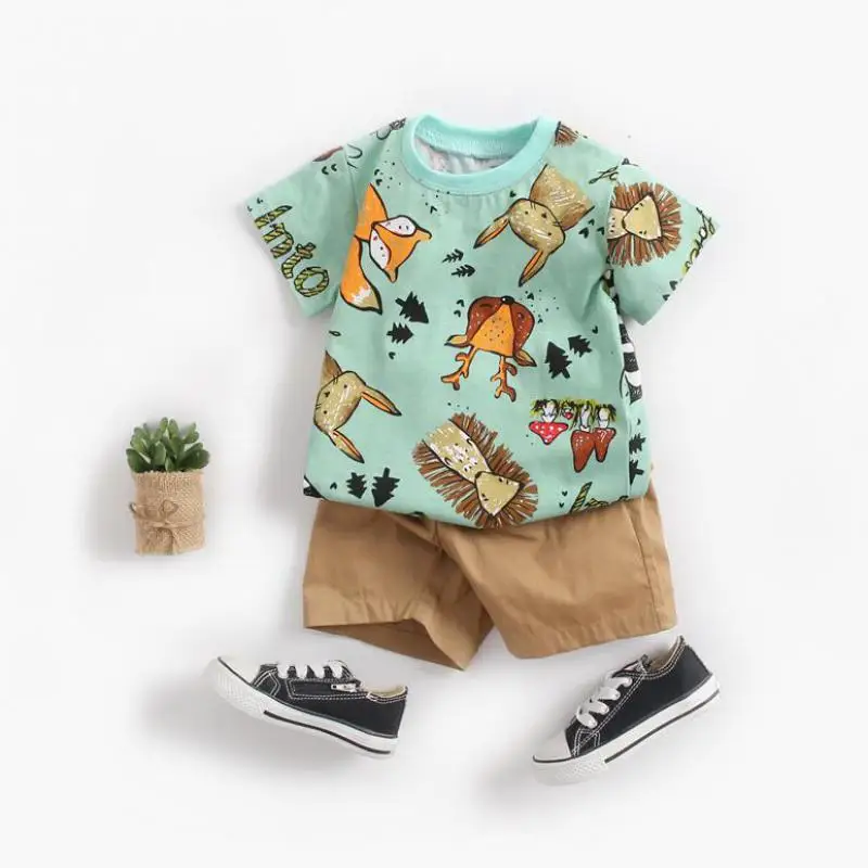 Комплект детской одежды из 2 предметов в Корейском стиле для мальчиков и девочек