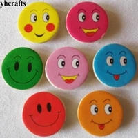 500pcslot 7 color smile wood stickers early learning educational toys plant ornament wall stickers school reward stickers oem