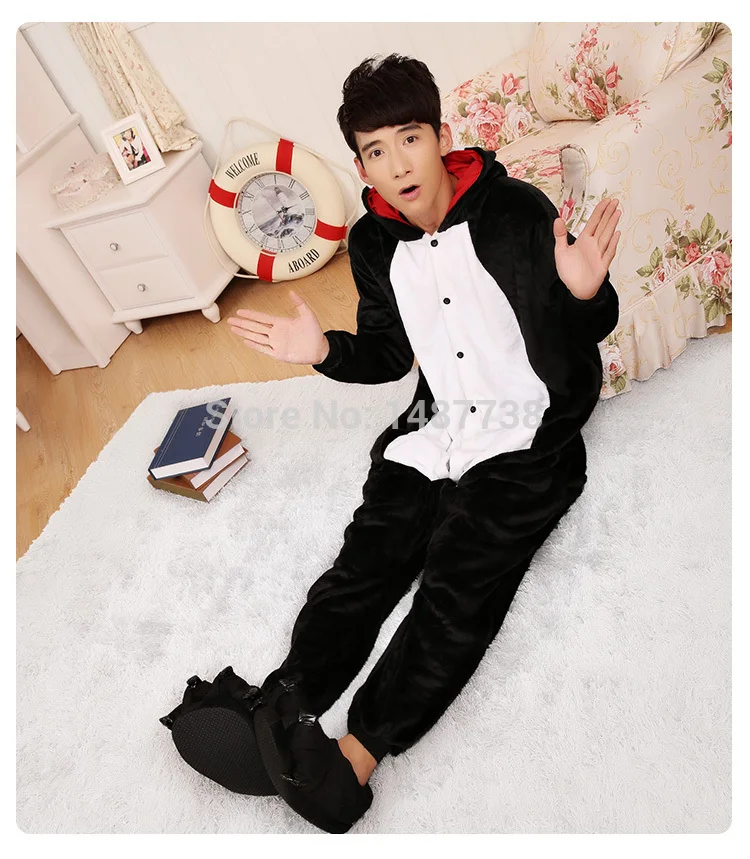 Кигурумы для взрослых пижамы с дьяволом унисекс комбинезон животными