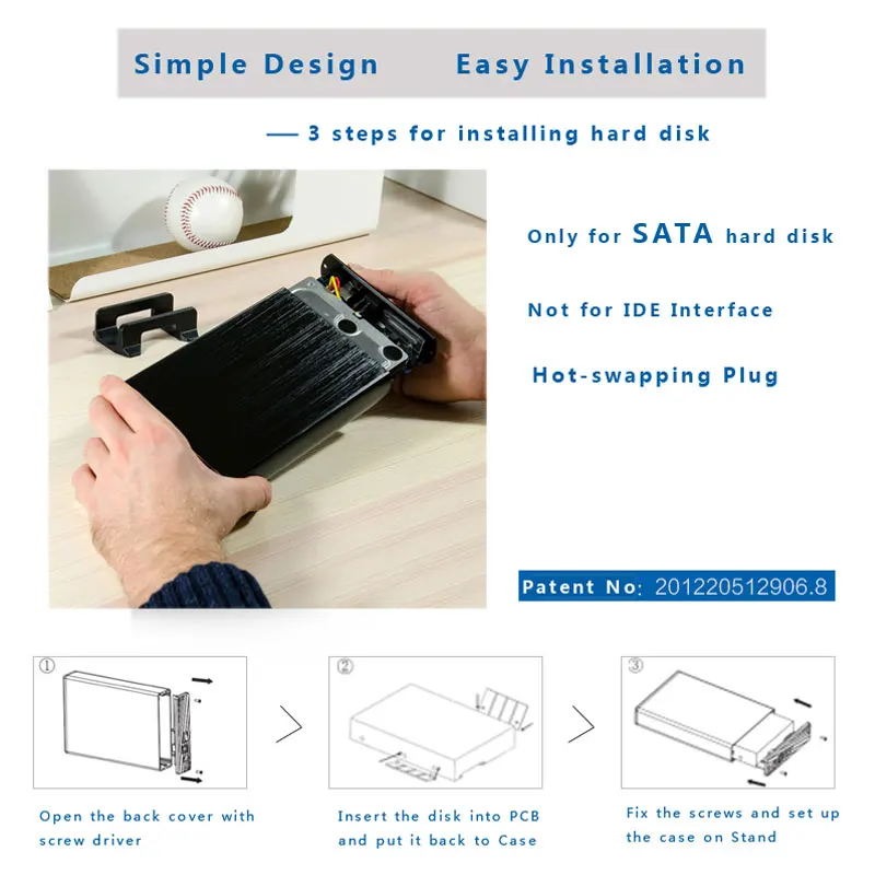 Корпус для внешнего жесткого диска 3 5 дюйма SATA на USB|aluminum warehouse|aluminum compassaluminum bumper |