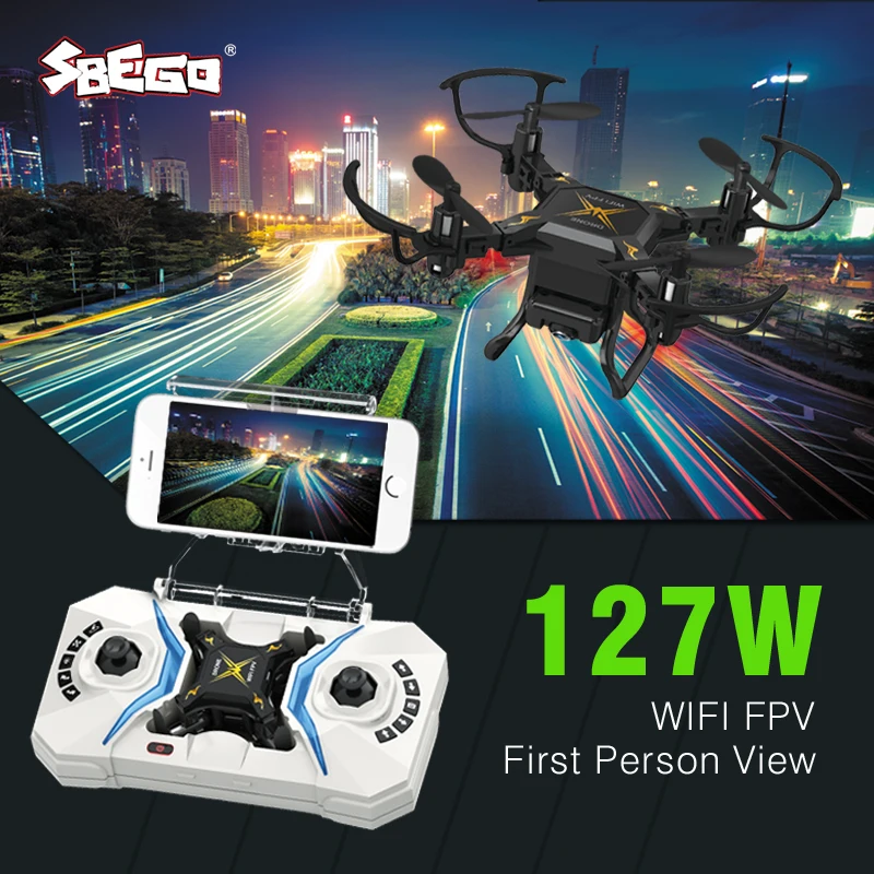 F18787/8 SBEGO 127W Смарт стрейч RC Мини карманный Дрон 0.3MP камера FPV в реальном времени WIFI 4