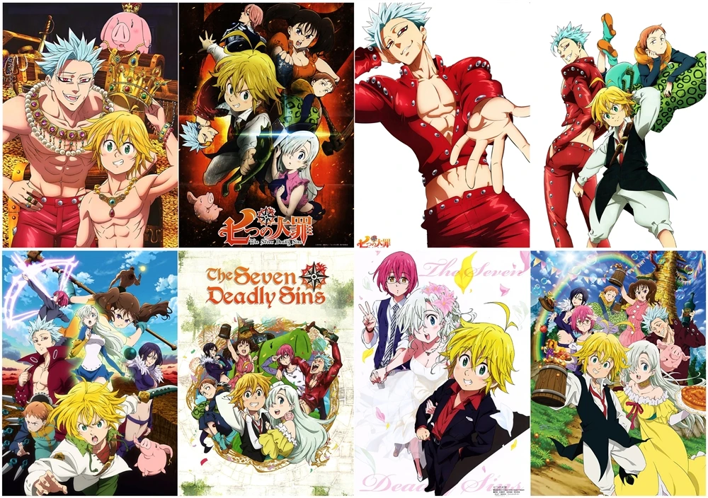 

Nanatsu no Taizai Polypropylene A3 8 pieces Posters wall poster PPP033