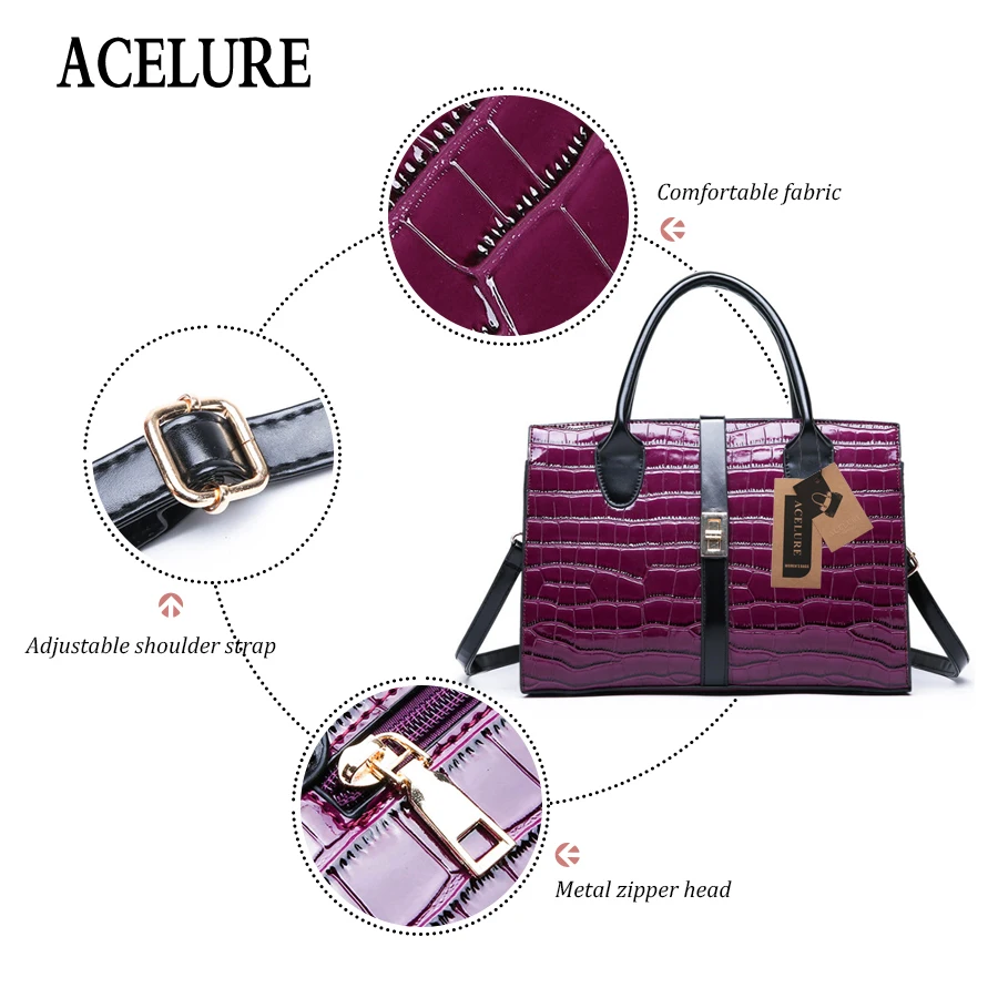 ACELURE Горячая распродажа! Женская сумка через плечо из искусственной кожи