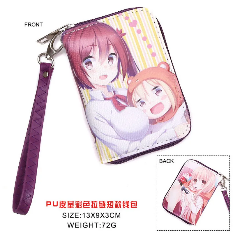 Doma Umaru 1 Аниме Токийский Гуль/one piece/Naruto/Conan/Date A Live/Hatsune Miku/Sword Art Online/Black Butler и т. д. PU короткий кошелек на молнии - Цвет: Doma Umaru 1