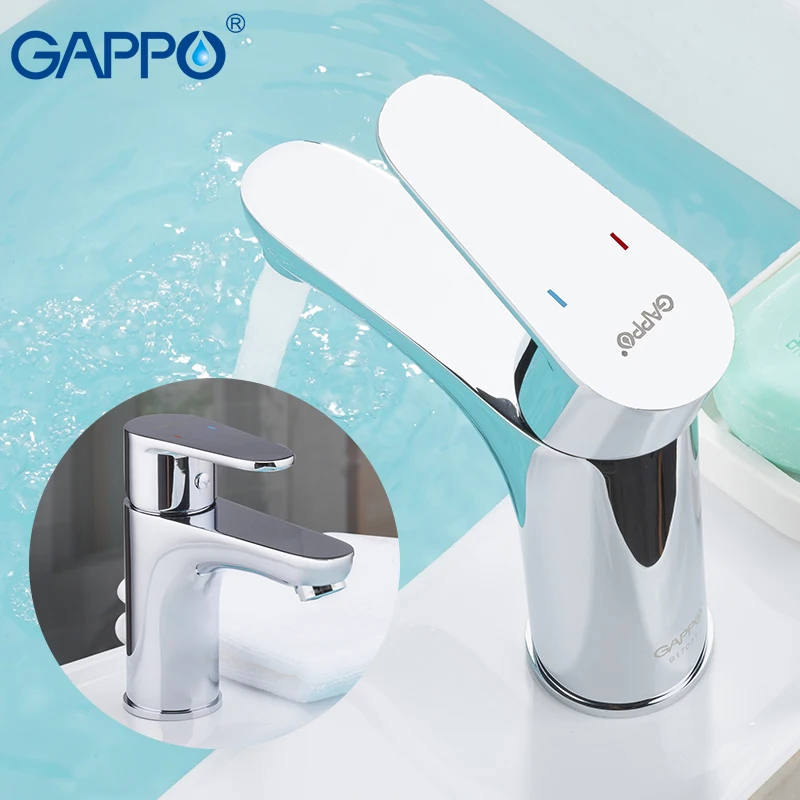Смесители для раковины GAPPO хромированный кран с одним отверстием крепления на