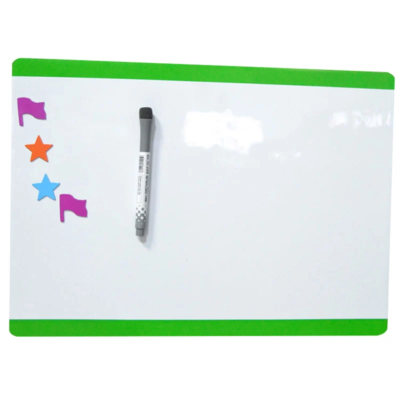 Long side High Magnetic Board Whiteboard A4 21x30cm PVC Gift For Drawing Message Fridge Refrigerator UEJ - Цвет: Long side