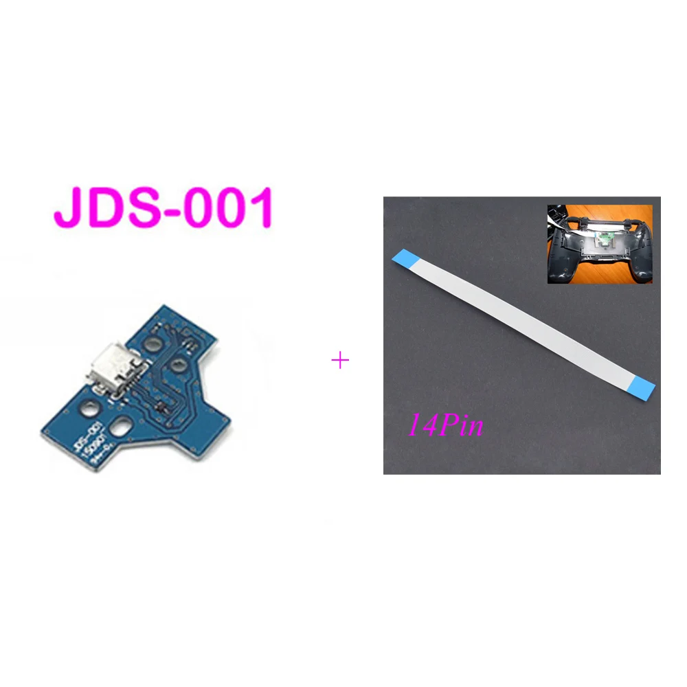 50 комплектов для ps4 JDS-011 JDS-001 JDS-030 12Pin 14Pin playstation 4 беспроводной контроллер ручка