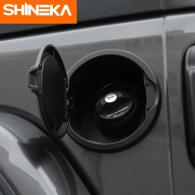 Крышки для бака SHINEKA крышка бензобака топливный наполнитель двери Jeep Wrangler JL 2018