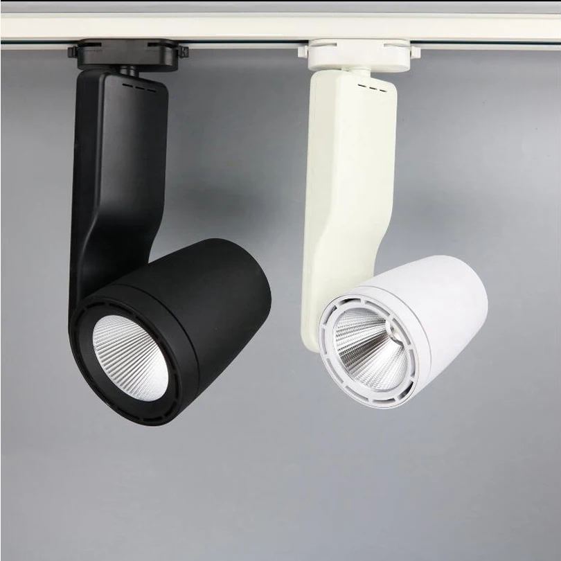 

10pcs LED Track Lights 30W 40W COB LED Rail Lamps 2 Wires 1 Phase LED Indoor Lighting AC85-265V Warm Cool White Free Shiping