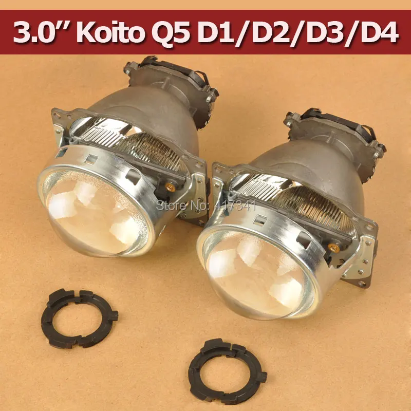 Бесплатная доставка 3 0 Koito Q5 Bi xenon объектив проектора LHD фары D1S D2H D2S D3S D4S яркий HID