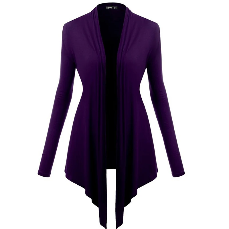 Женское повседневное пальто для женщин длинное Асимметричное Тренч с глубоким v