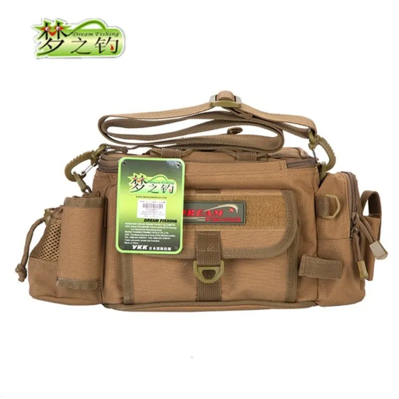 

Dream Fishing M27 37*11.5*16cm Multi-Purpose Fishing Bag 1200D Waterproof Nylon Pescaria Bag Accessories Winter Fishing Backpack