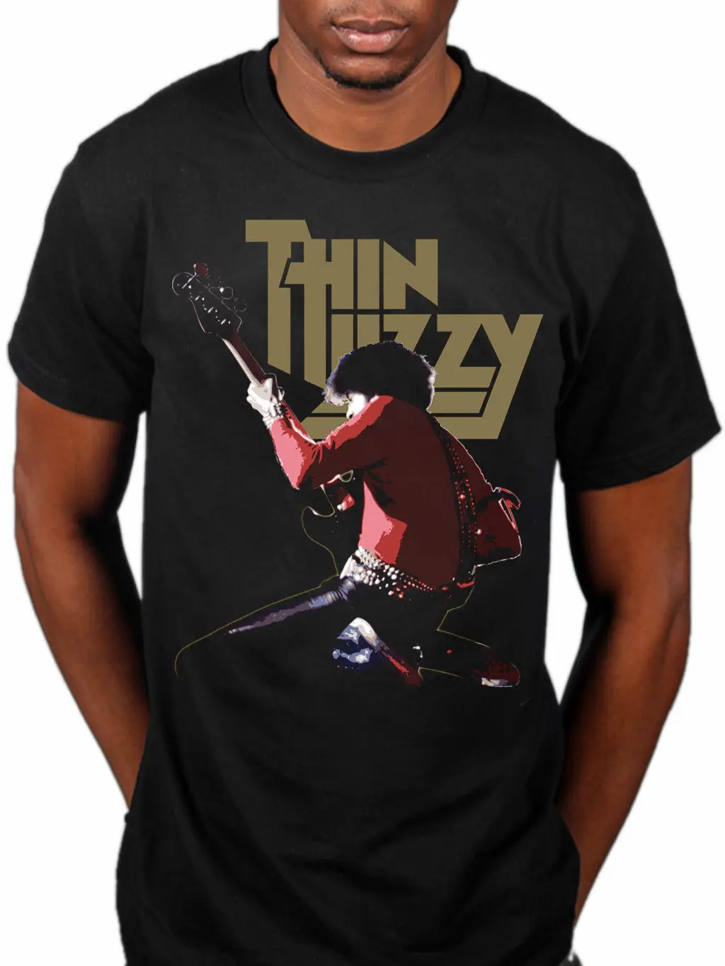 Официальный Тонкий Lizzy Фил Лайнотт Live Rock Band Merch Skid Row Dare подарок футболка с принтом