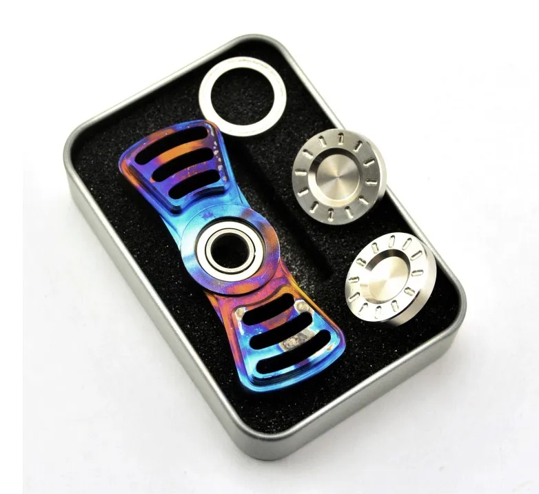Спиннер антистресс из радужного титанового сплава|spinner toy|top toytoy top |