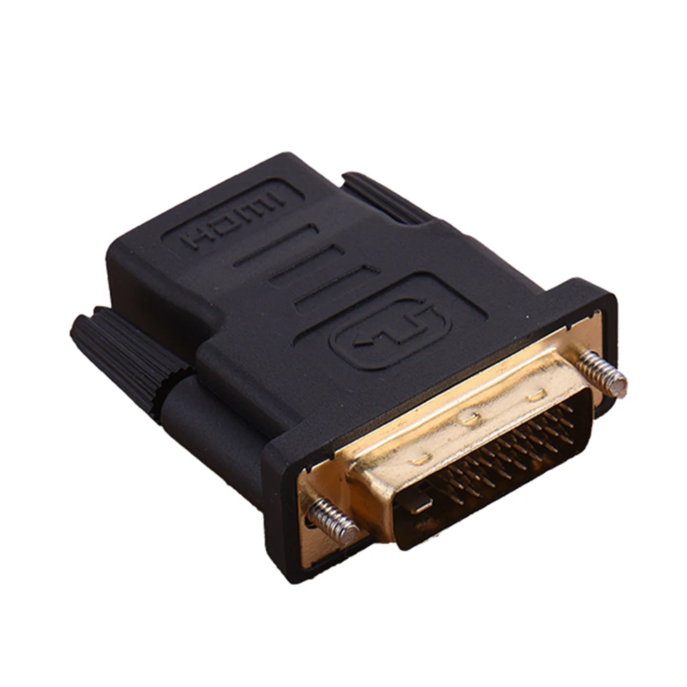 Конвертер DVI 24 + 1 штекер на гнездо HDMI позолоченный адаптер 1080P для HDTV ЖК