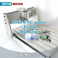 3 axis cnc milling router cutter engraving machine 3040 aluminium frame with 300w spindle for metal wood etc