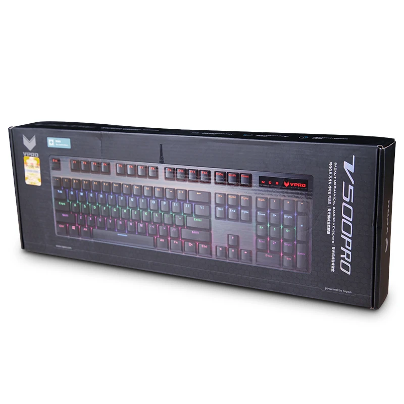 USB клавиатура Rapoo V500PRO Механическая Проводная игровая с подсветкой 7