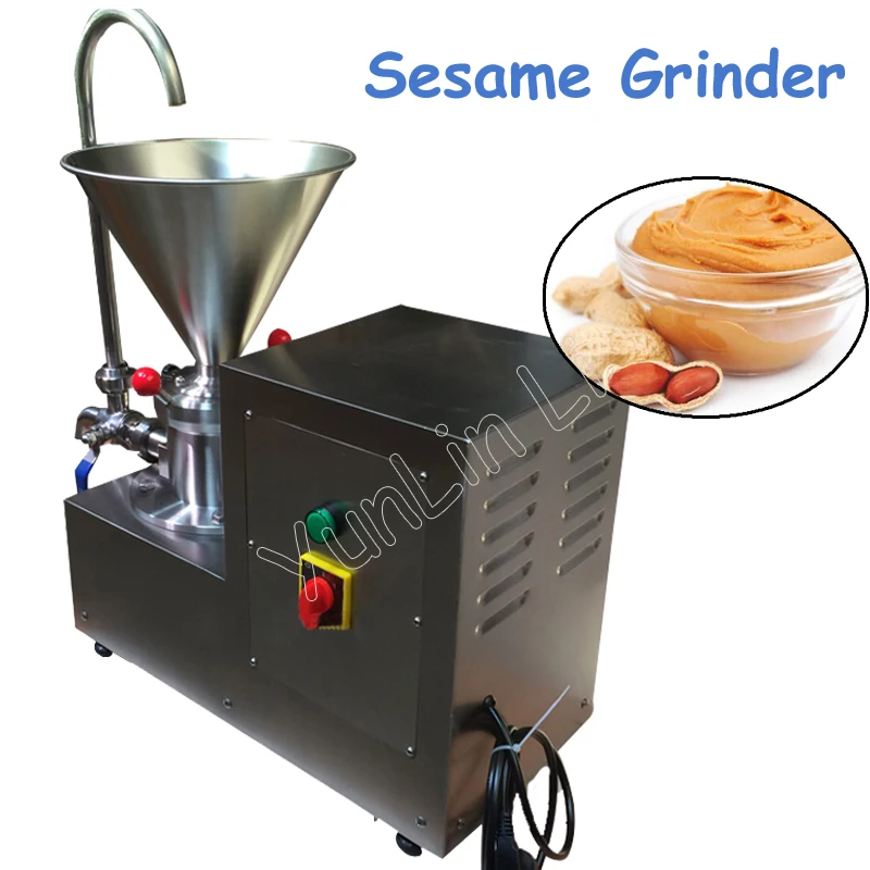 Sesame Processing Machine 2.2KW Split Small Stainless Steel Colloid Mill Refiner Frinding Peanut Butter Machine