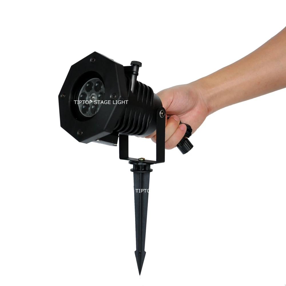 TIPTOP TP E33 4 цвета RGBW вращение водонепроницаемое светодиодное садовое освещение