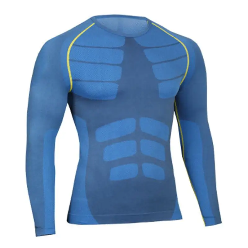 Blue-tops Колготки кальсоны для женщин зимние комплекты термобелья Для мужчин бренд быстросохнущая антимикробные эластичные Для мужчин термо белье бодик Для мужчин - Цвет: Blue-tops