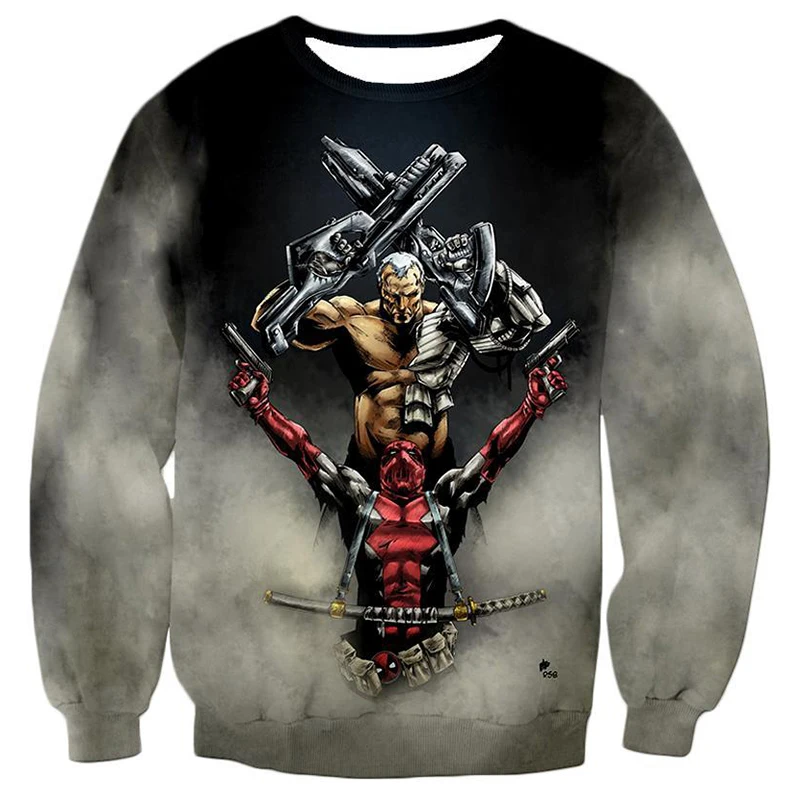 Cloudstyle 2019 Новый комикс супергерой Дэдпул кабельная Толстовка для мужчин с 3D