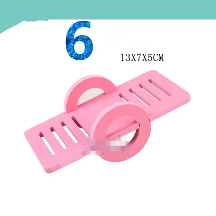 Радужный хомяк игрушки качели подвесной гаджет деревянная клетка аксессуары поставки забавная мышь деревянный хомяк качели игрушка Прямая