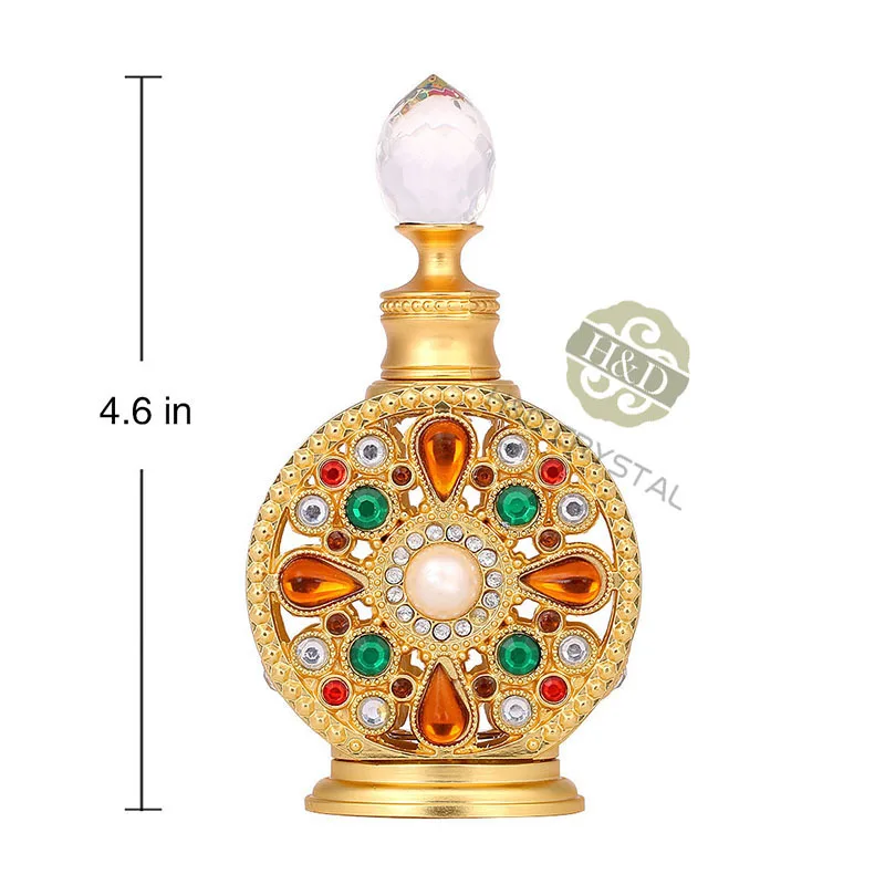 12ml Diamante Retro Antique Hollow Out Glass Perfume Bottle Empty Cosmetic Container | Красота и здоровье