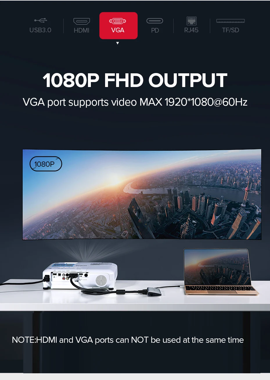 Ugreen usb-хаб C концентратор для нескольких USB 3,0 HDMI адаптер док-станция для MacBook Pro Аксессуары USB-C type C 3,1 разветвитель 3 порта USB C концентратор
