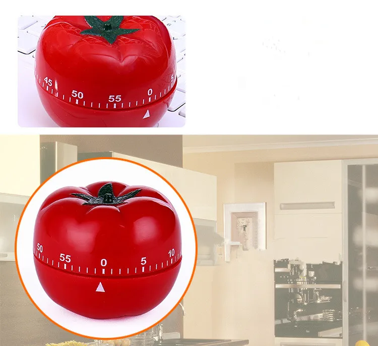 1 шт. Новый кухонный таймер Модный милый комнатный томатный механический