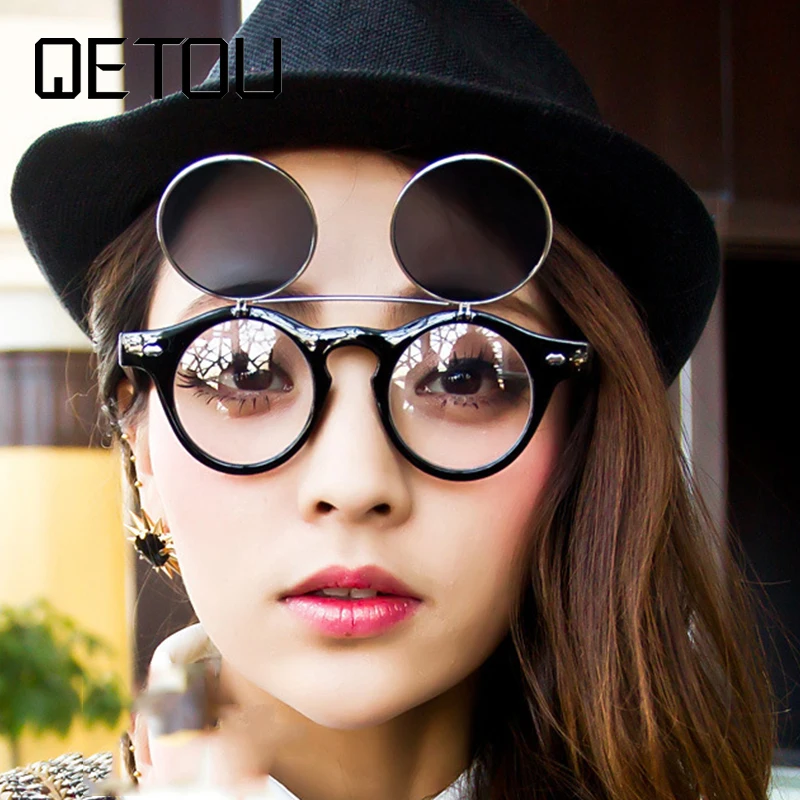 Женские и мужские очки в стиле стимпанк QETOU 2018|sunglasses women men|eyewear fashionfashion eyewear |