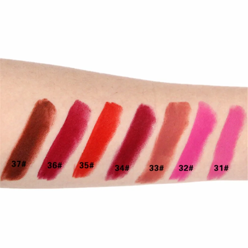 Miss Rose брендовая матовая губная помада Красота красные губы телесная в форме пули