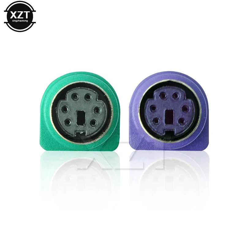 1pcs Hot Sale USB Male to Female 6Pin 6 Pin for PS/2 PS2 Extension Cable Y Splitter Adapter Connector Keyboard Mouse Scanner - купить по